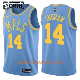 Maillot NBA Los Angeles Lakers Brandon Ingram 14 Nike Hardwood Classics Swingman - Enfant